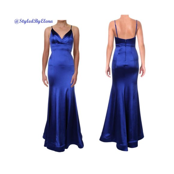 Macy's Royal Blue Dress (Size 18) - Picture 10 of 17